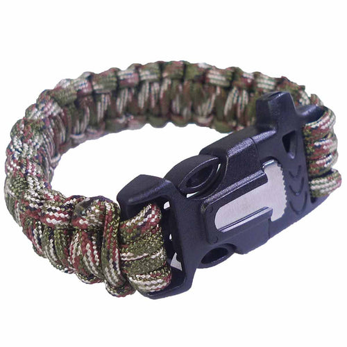 5-in-1 Survival Paracord Bracelet Outdoor Tactical Emergency Gear Kit  Travel Camping Rope Bangles with Compass Whistle Scraper - AliExpress