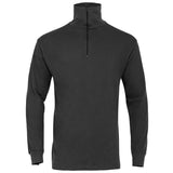 front highlander norwegian shirt black zip closed