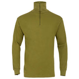 front highlander norwegian shirt olive zip closed