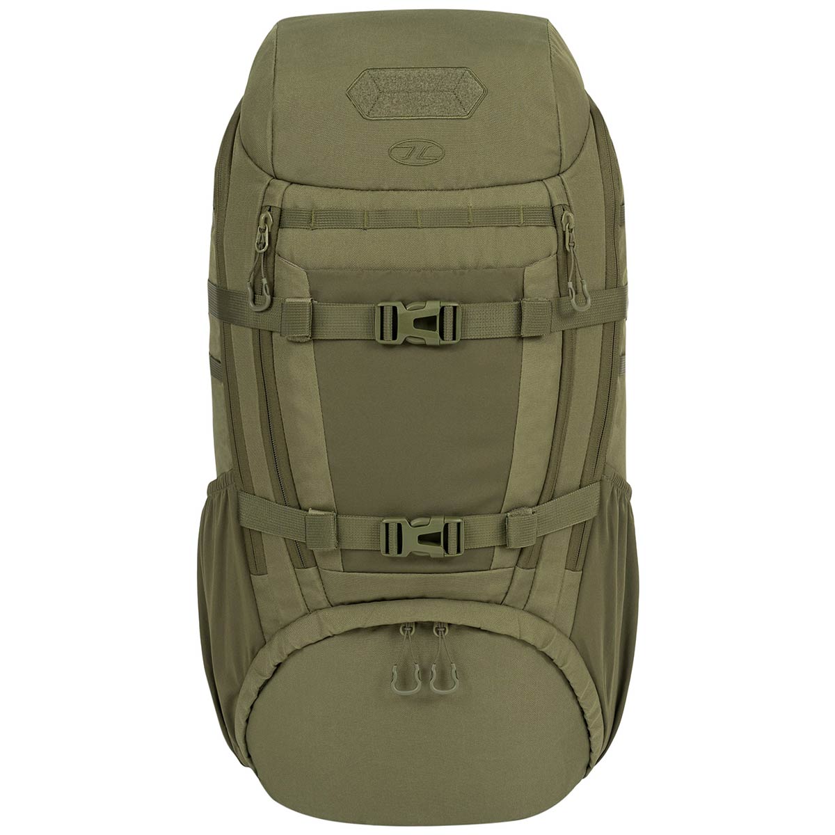 front view highlander eagle 3 backpack 40l olive green