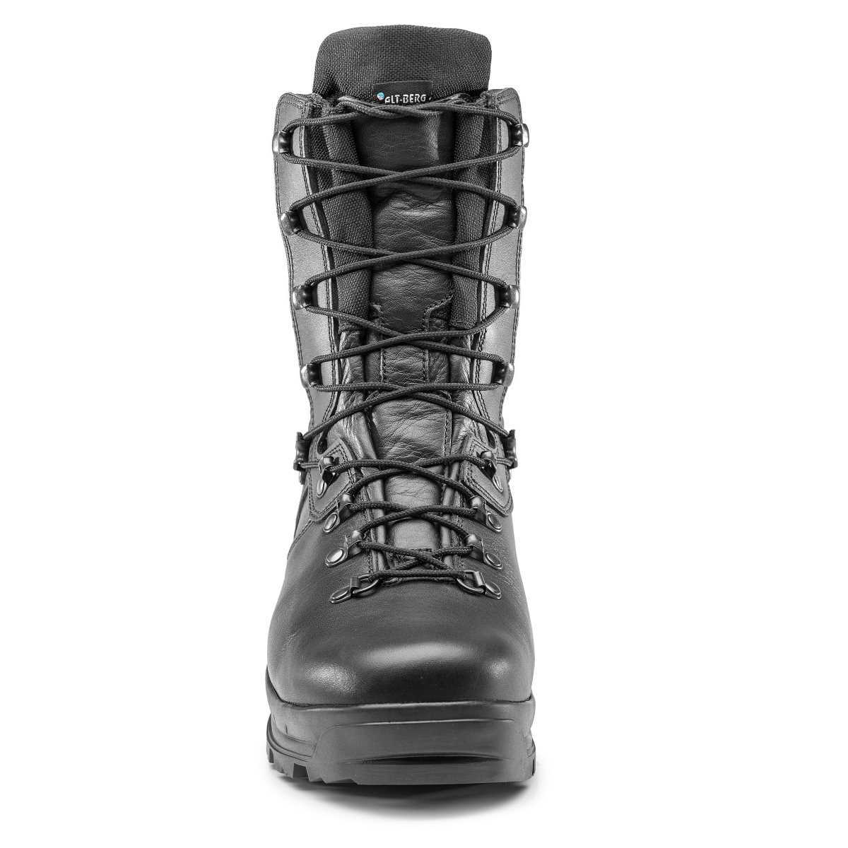 front view of black altberg sneeker aqua boot