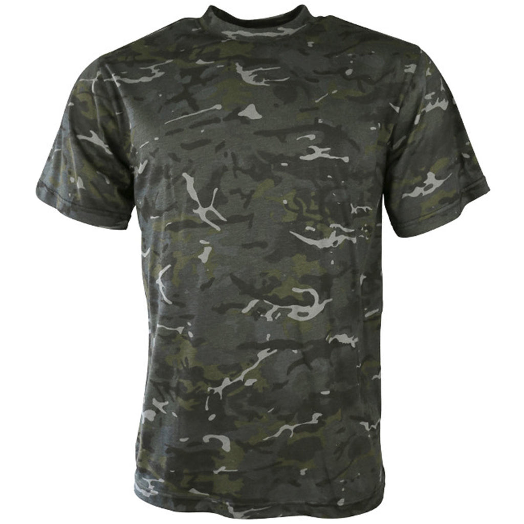Black Camouflage Military T-Shirt | Military Kit