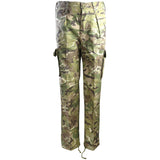 front view of kombat kids combat trousers btp camo