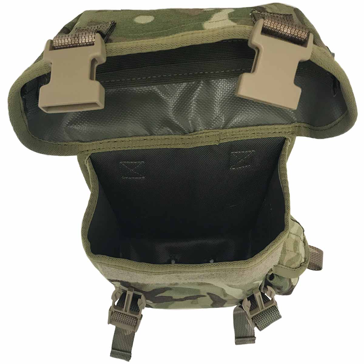   fully lined inner of mtp marauder ammo dump pouch drop leg