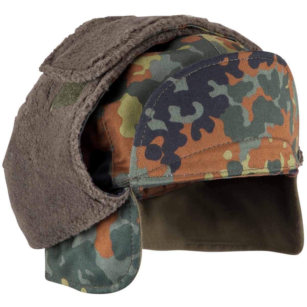 german army winter cap flecktarn camo