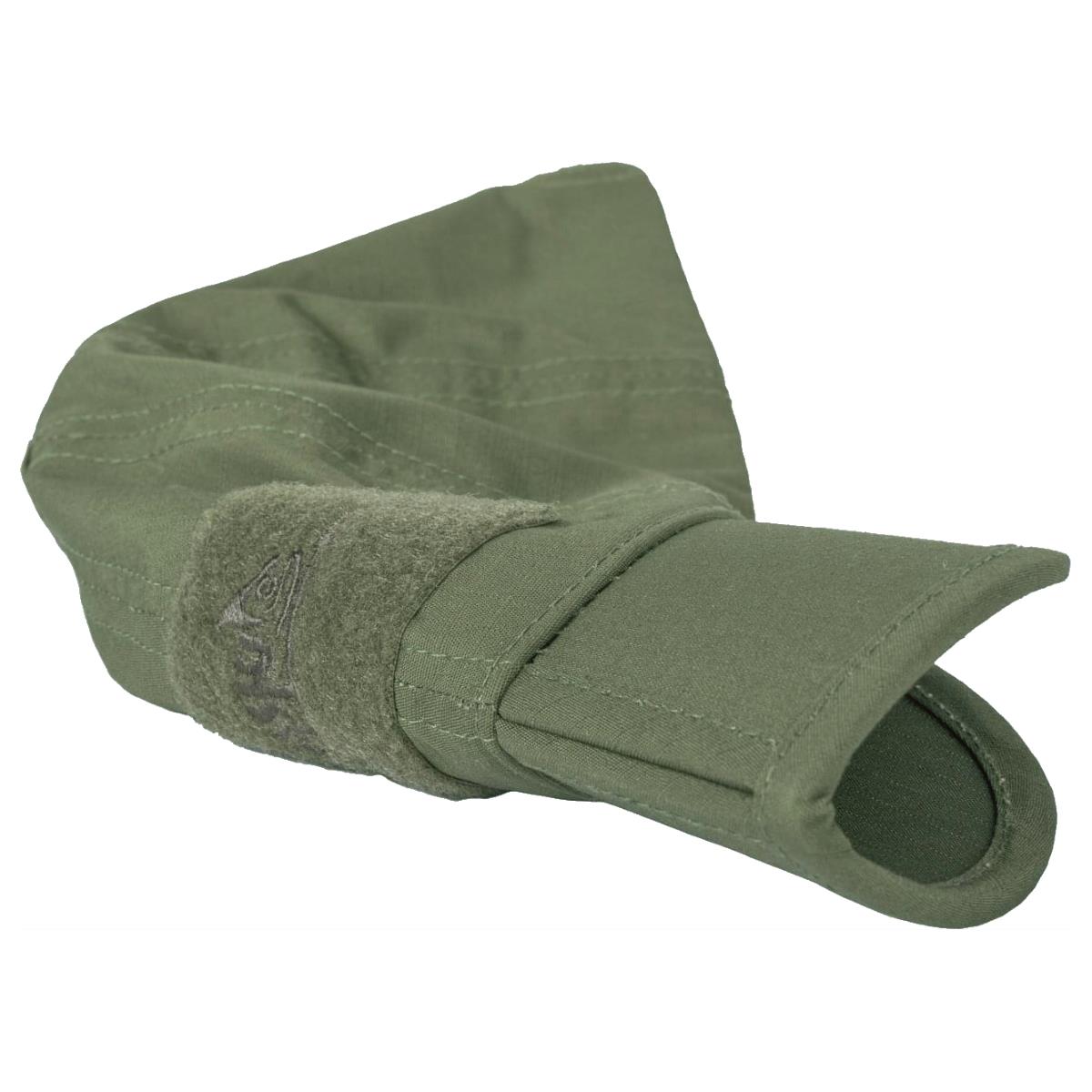 helikon folding cap olive green folded up