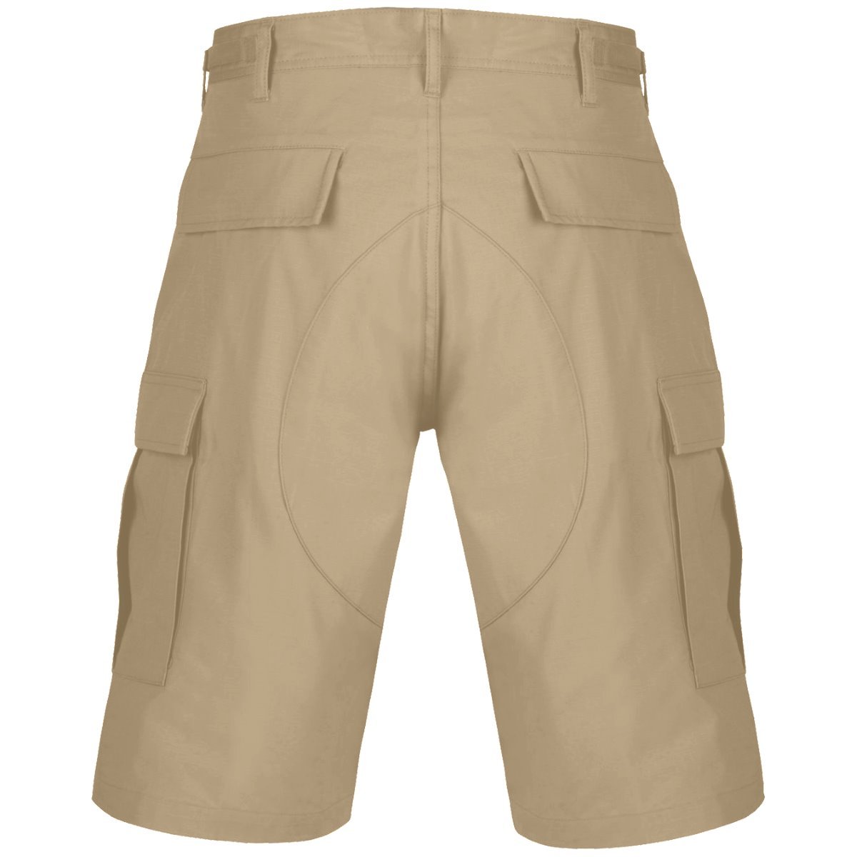 rear of helikon bdu shorts khaki