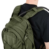 hydration tube of helikon edc backpack olive green