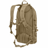 rear of helikon groundhog backpack coyote