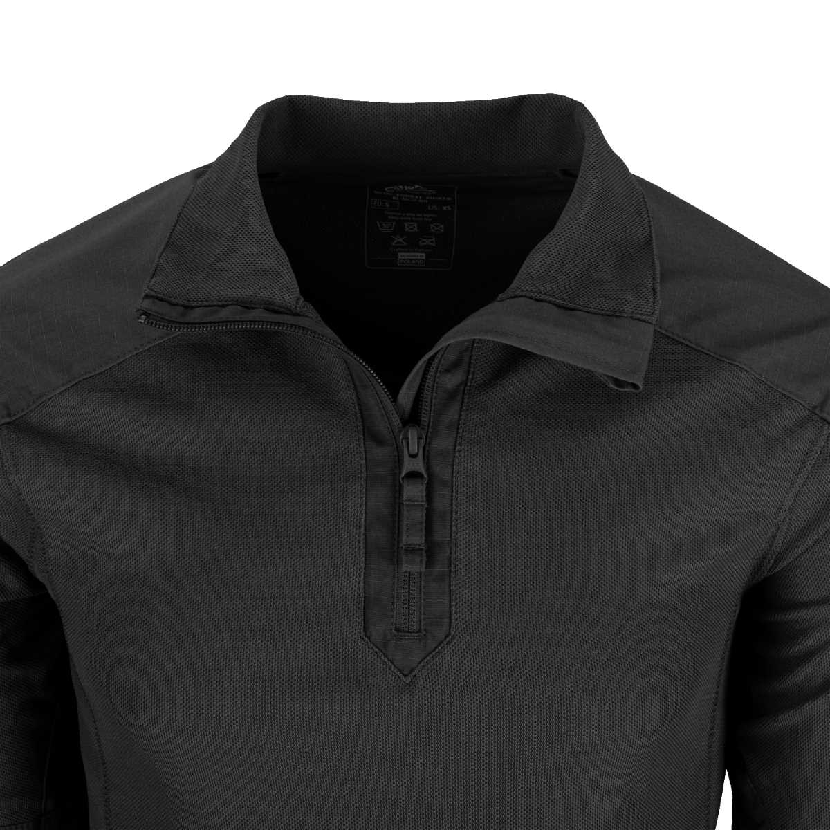 MCDU UBACS Combat Shirt Unzipped Neck Black