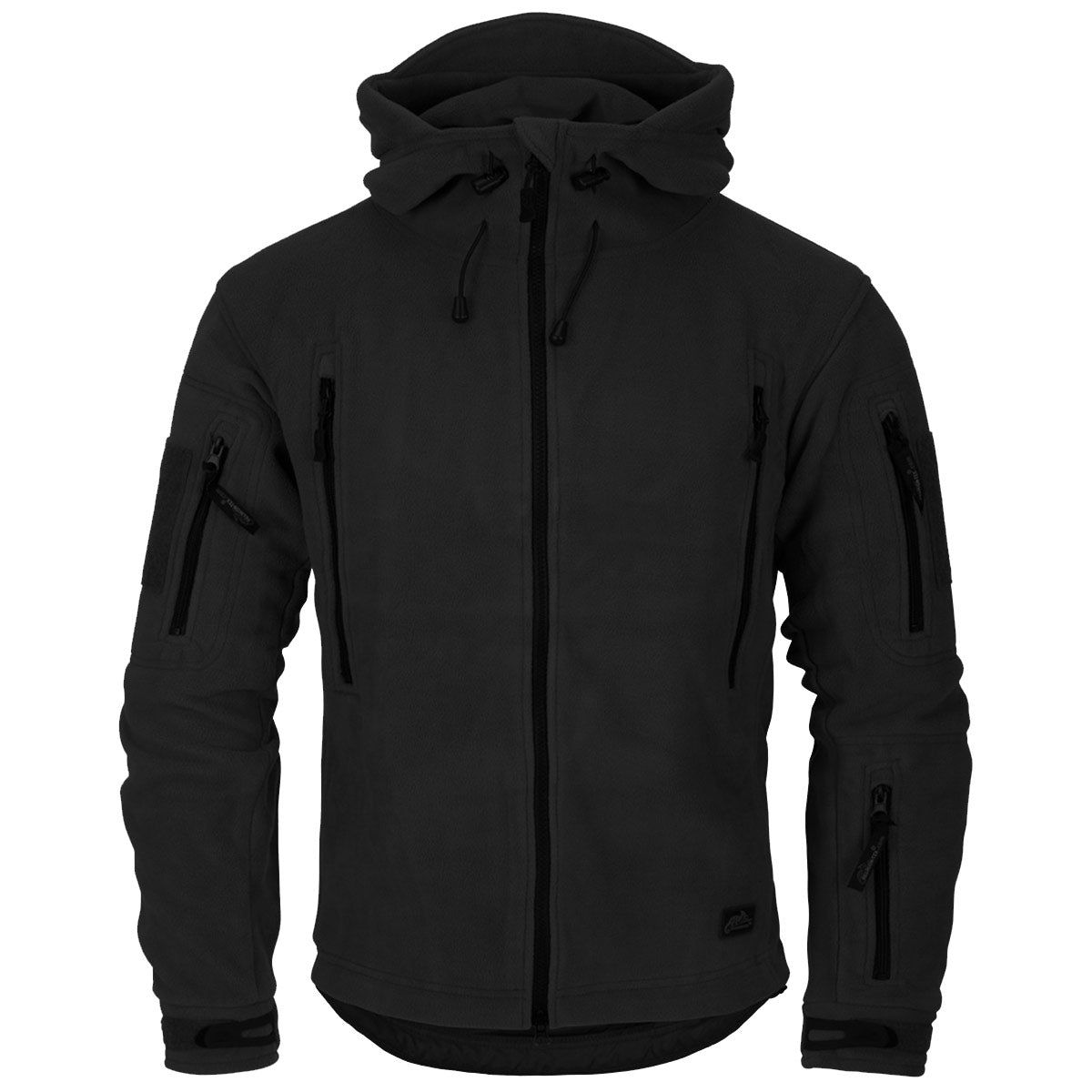 helikon patriot double fleece black jacket