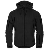 helikon patriot double fleece black jacket