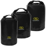 highlander black pvc waterproof dry bag 16l 29l 44l