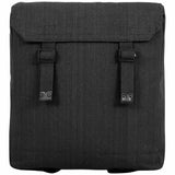 front of highlander canvas webbing backpack black