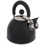 highlander deluxe whistling kettle black