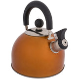 highlander deluxe whistling kettle orange