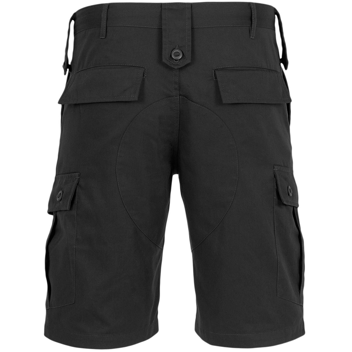 highlander elite combat shorts black rear view