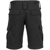 highlander elite combat shorts black rear view