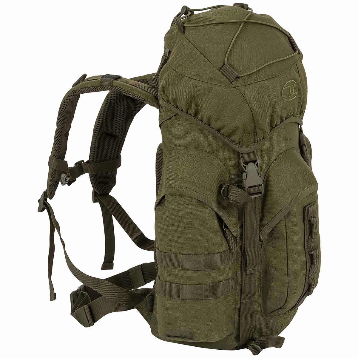 highlander forces 25l rucksack olive angle right