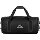 highlander mallaig black waterproof duffel side view