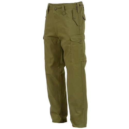 SHOWOFF Olive Straight Fit Mid Rise Cargo