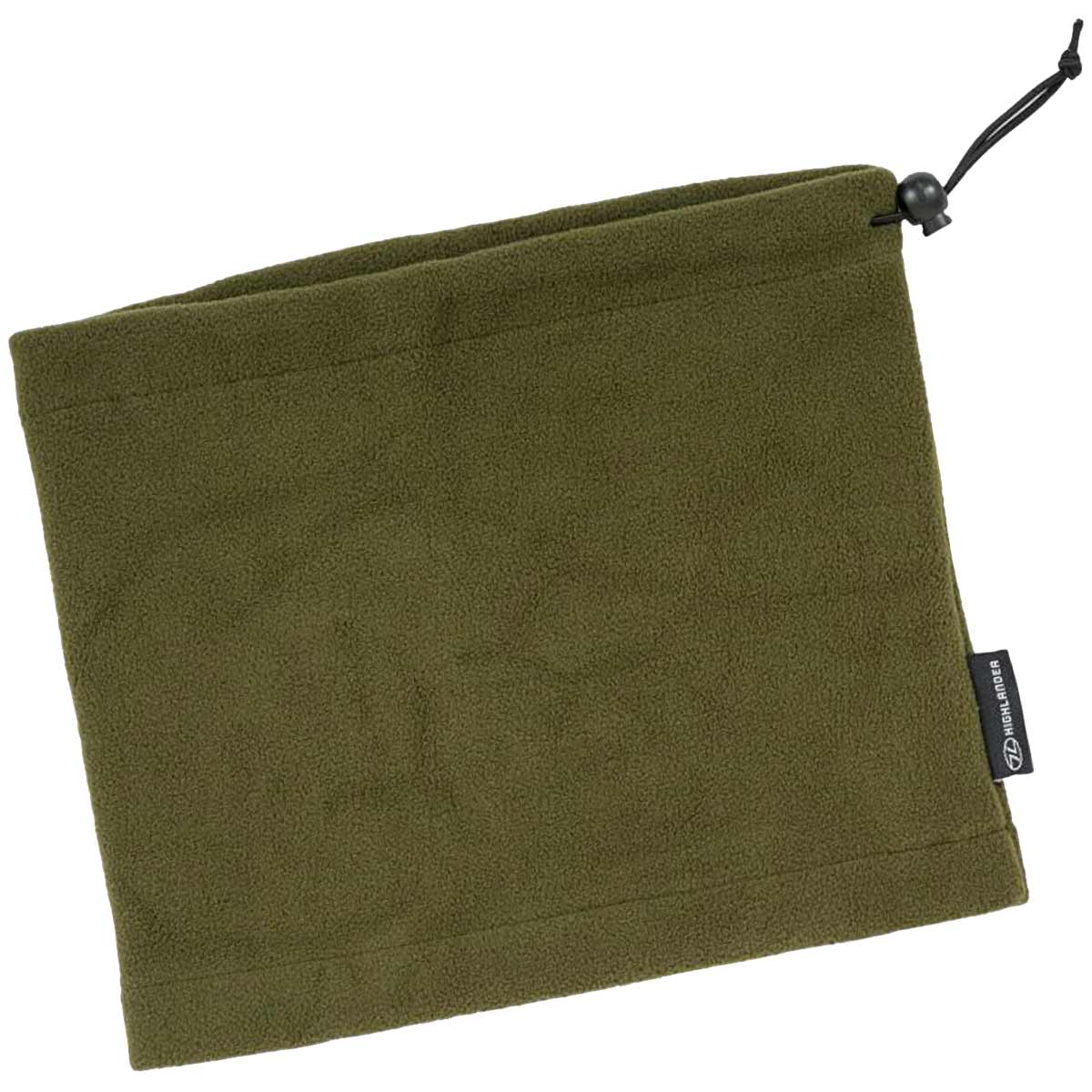 highlander polar fleece neck warmer olive one size