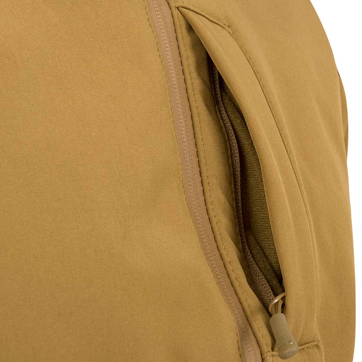 highlander tan odin jacket chest pocket view