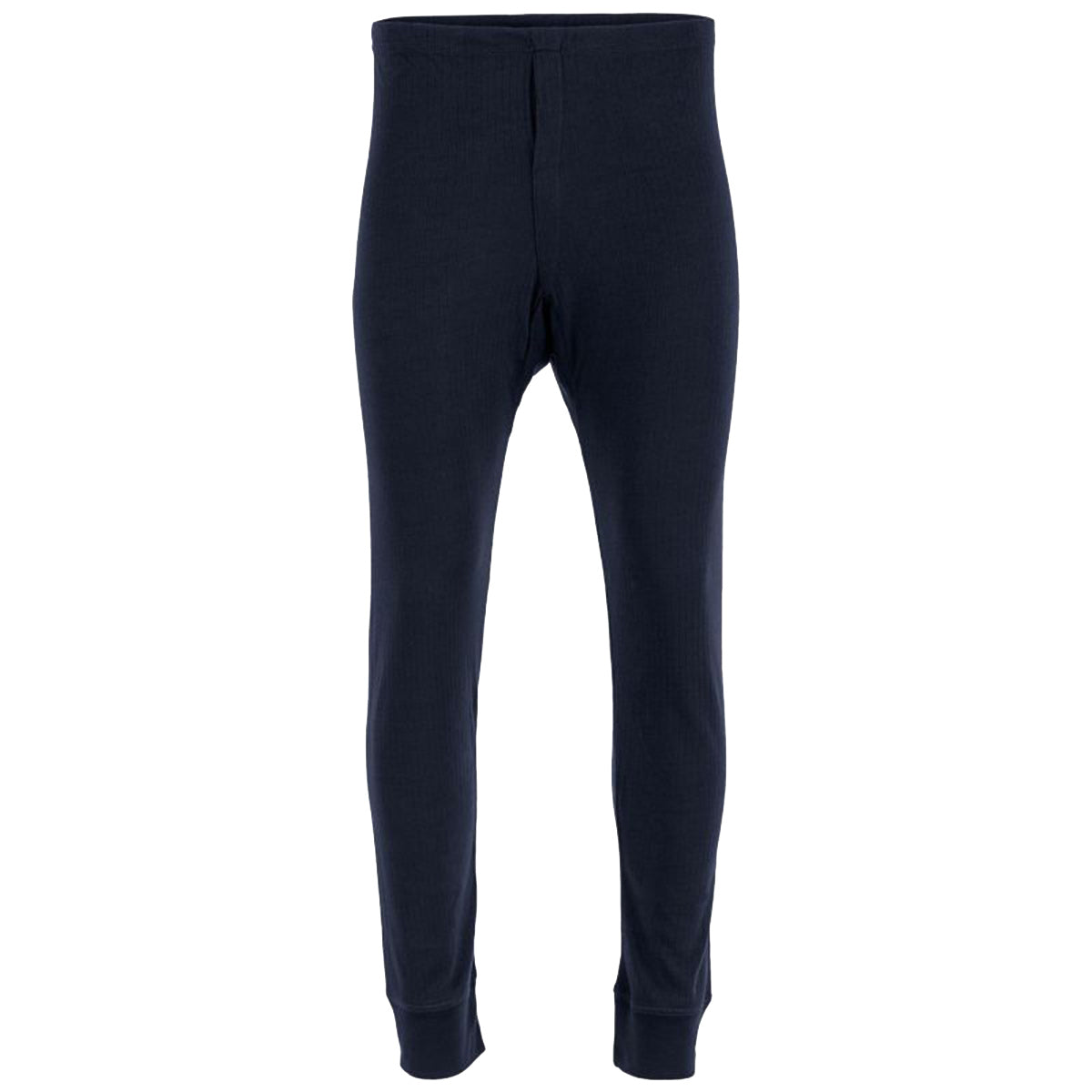 highlander thermal long johns navy blue front view