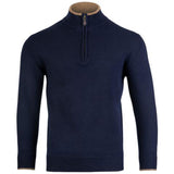 jack pyke ashcombe zipknit pullover navy