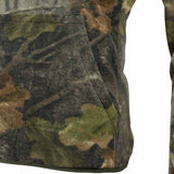 jack pyke fieldman fleece hoodie evo camo pocket detail