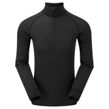 keela mens merino wool black base layer top