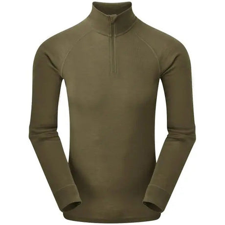 keela mens merino base layer top tan499