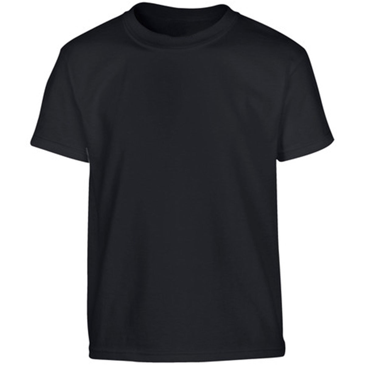 kids black cotton t shirt