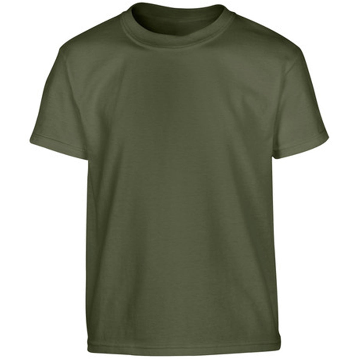 Kids Olive Green 100 Cotton T Shirt Free Delivery