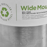 klean kanteen logo wide water bottle loop cap 1182ml