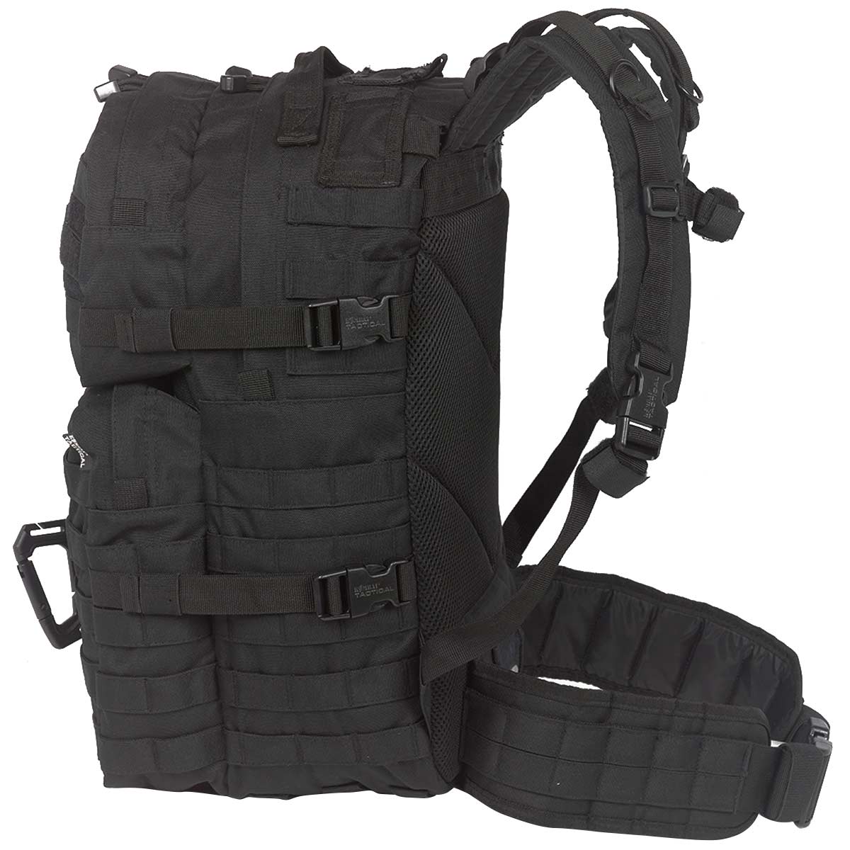 kombat 40 litre molle assault pack side view black