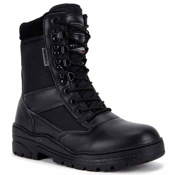 Kombat Black Half Leather Patrol Boot Military Kit