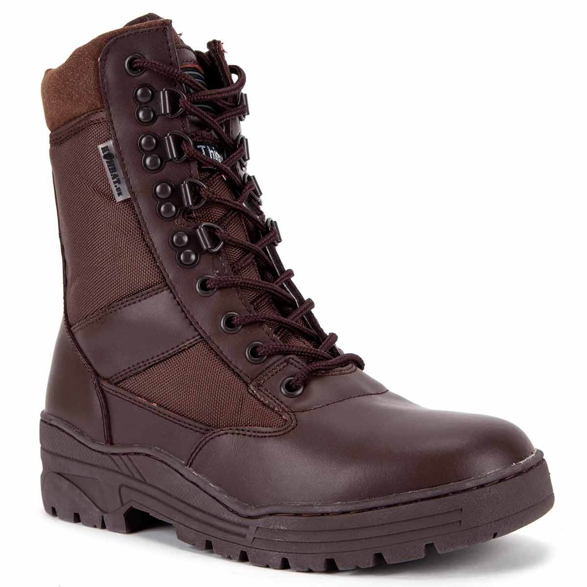 Kombat Brown Half Leather Patrol Boots Military Kit