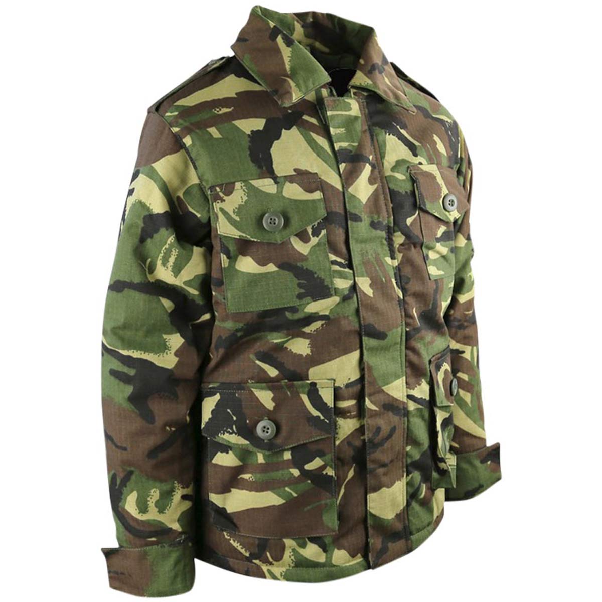 kombat childrens army jacket dpm camo angle