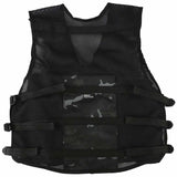 kombat kids assault vest black btp rear