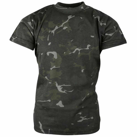 kombat kids black camo tshirt