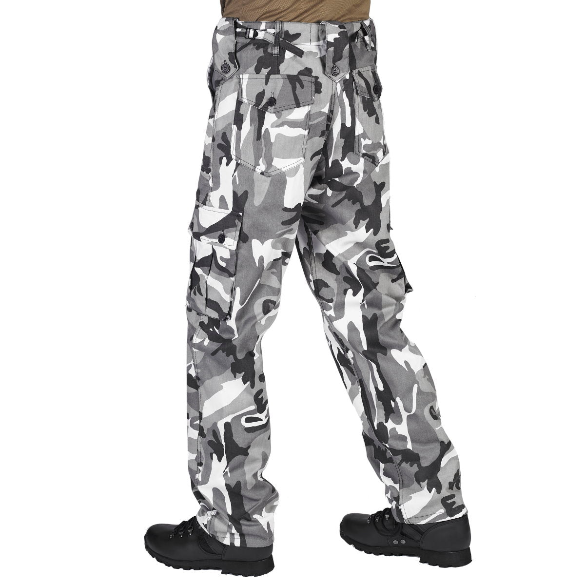 kombat urban camo combat cargo trousers button closure pockets