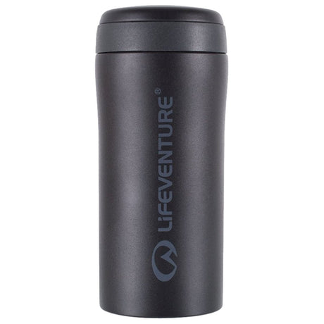 lifeventure matt black thermal mug