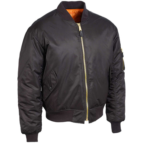 ma1 bomber black flight jacket