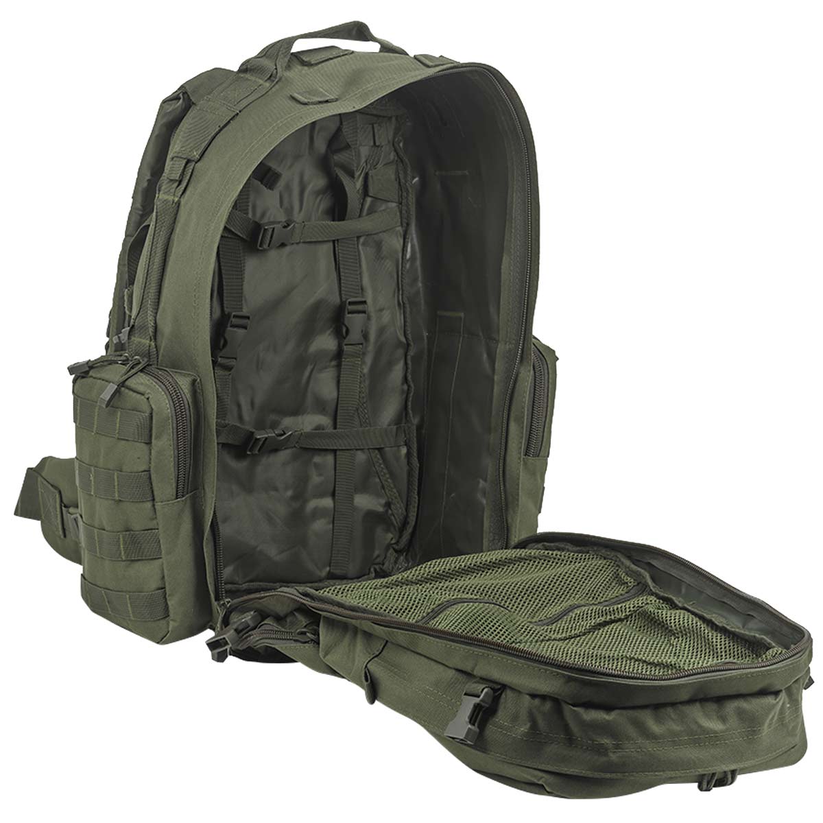 main compartment of kombat 60l olive viking patrol pack