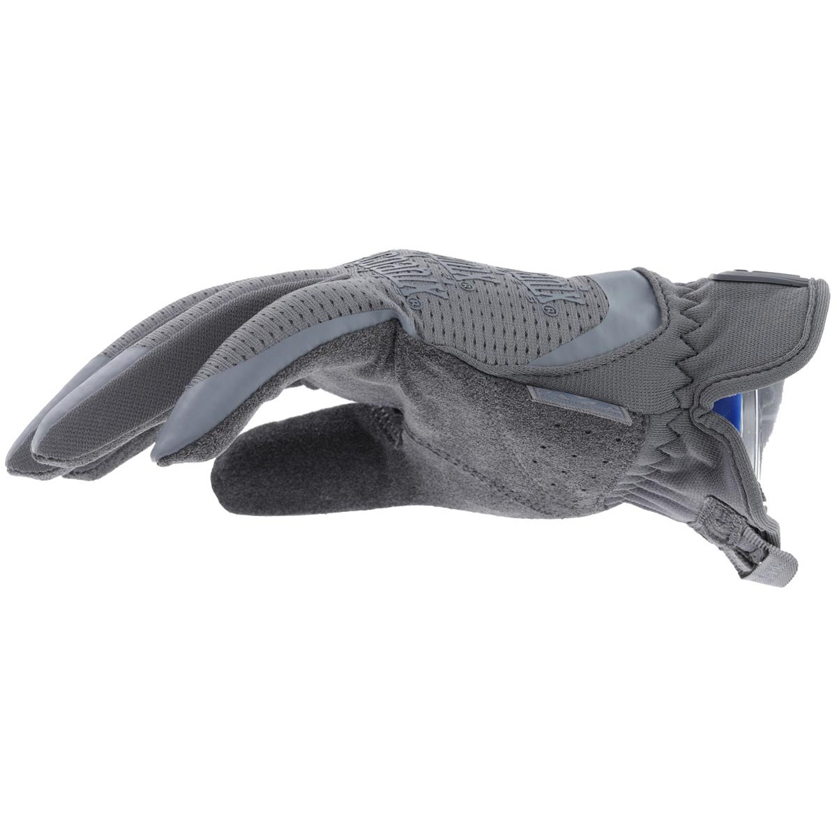 side view of wolf grey mechanix fastfit glove