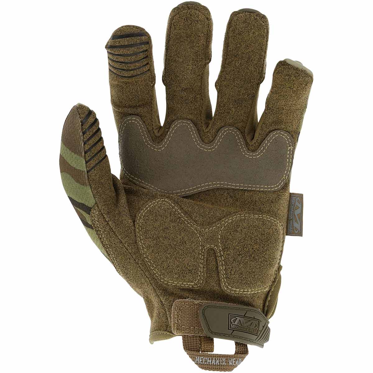 palm of mechanix m-pact glove multicam