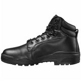 medial view of black magnum patrol cen boots