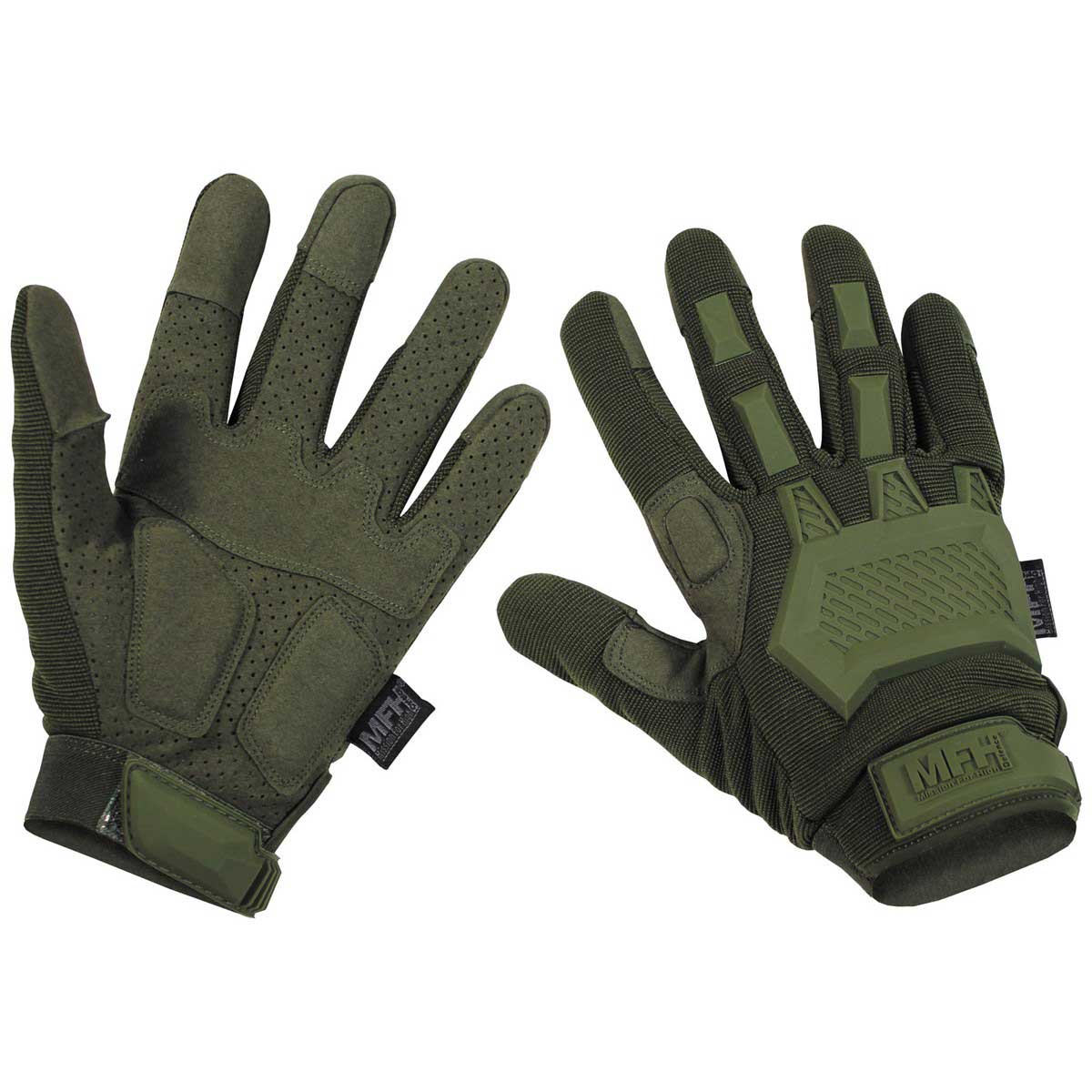 MFH Action Tactical Gloves Olive Green Free UK Delivery Military Kit