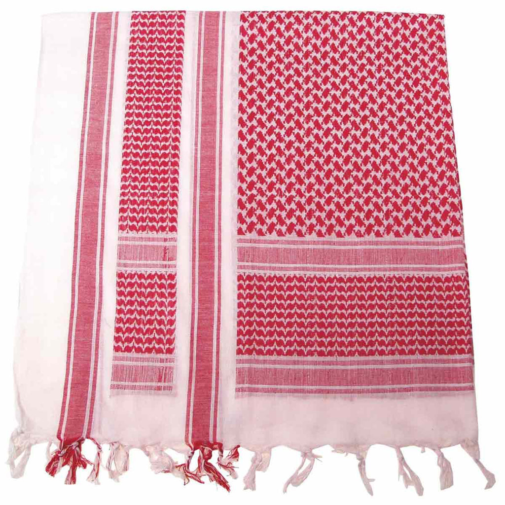 Red and White Arab Scarf